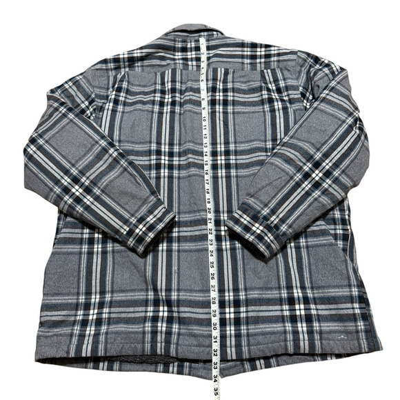Carhartt Plaid Flannel Sherpa Lined Jacket Relaxed Fit Heavyweight Men Size XXL - Picture 8 of 9